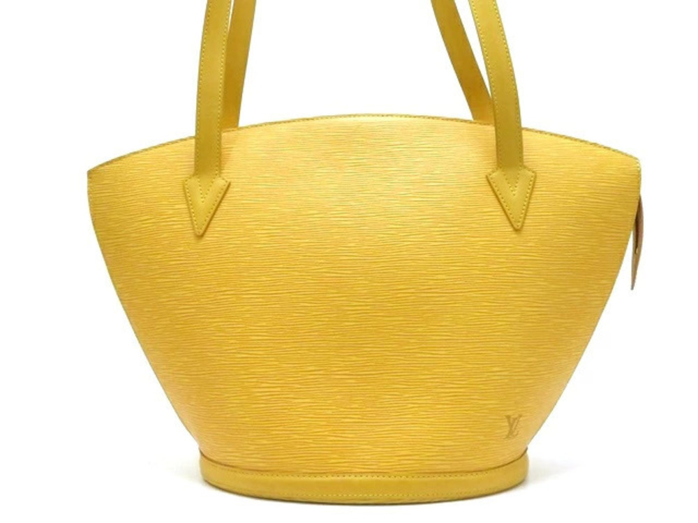Louis Vuitton Saint Jacques Shopping Shoulder Bag Epi Leather Tassilly Yellow